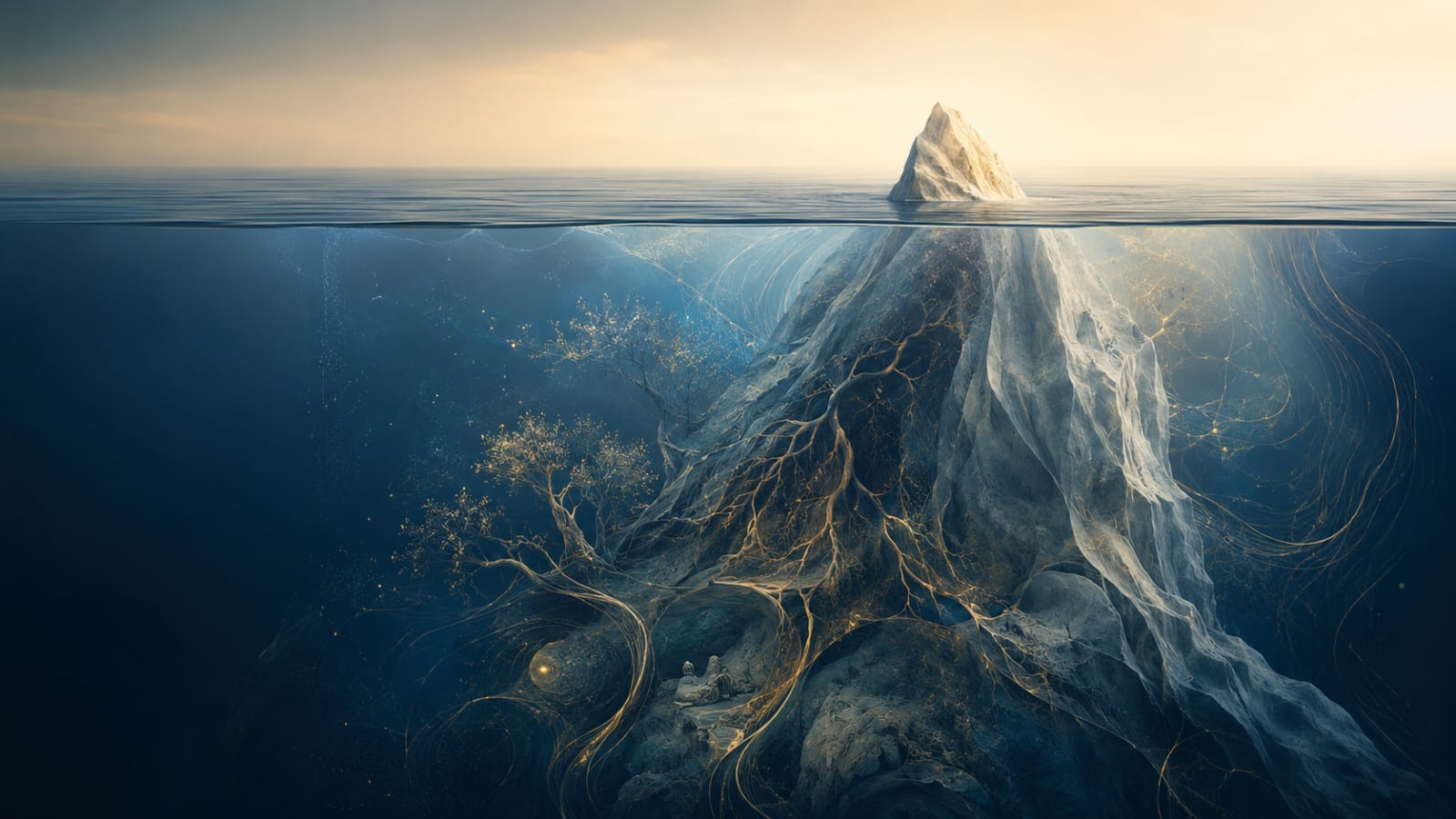 Iceberg: la parte visible es solo una pequeña porción de lo que hay debajo